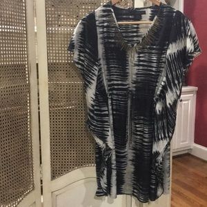 Black and White Tie Dye Dress